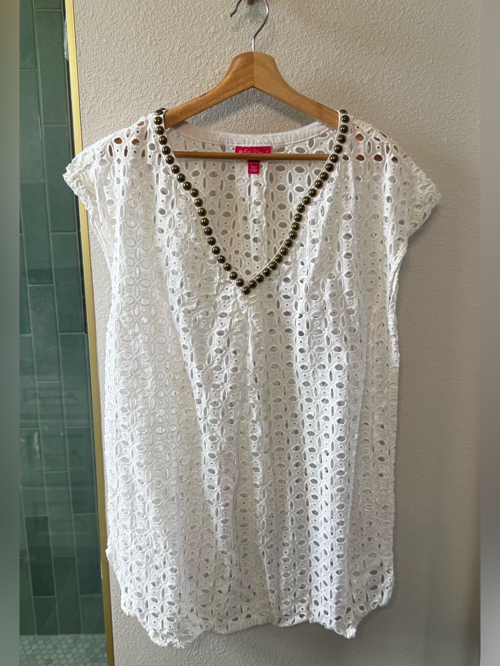 Lilly Pulitzer for Target White Boho
Eyelet/Crochet Swim Cover Up Dress Size XXL